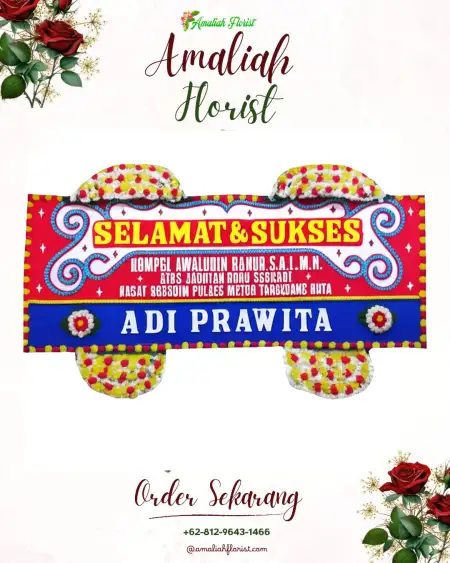 Papan Bunga Ucapan Selamat Cikedal